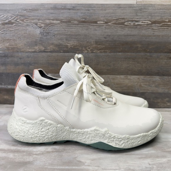 ECCO Womens Biom H5 Performance Golf Shoes Waterproof Cream 40 EU 9-9.5 US